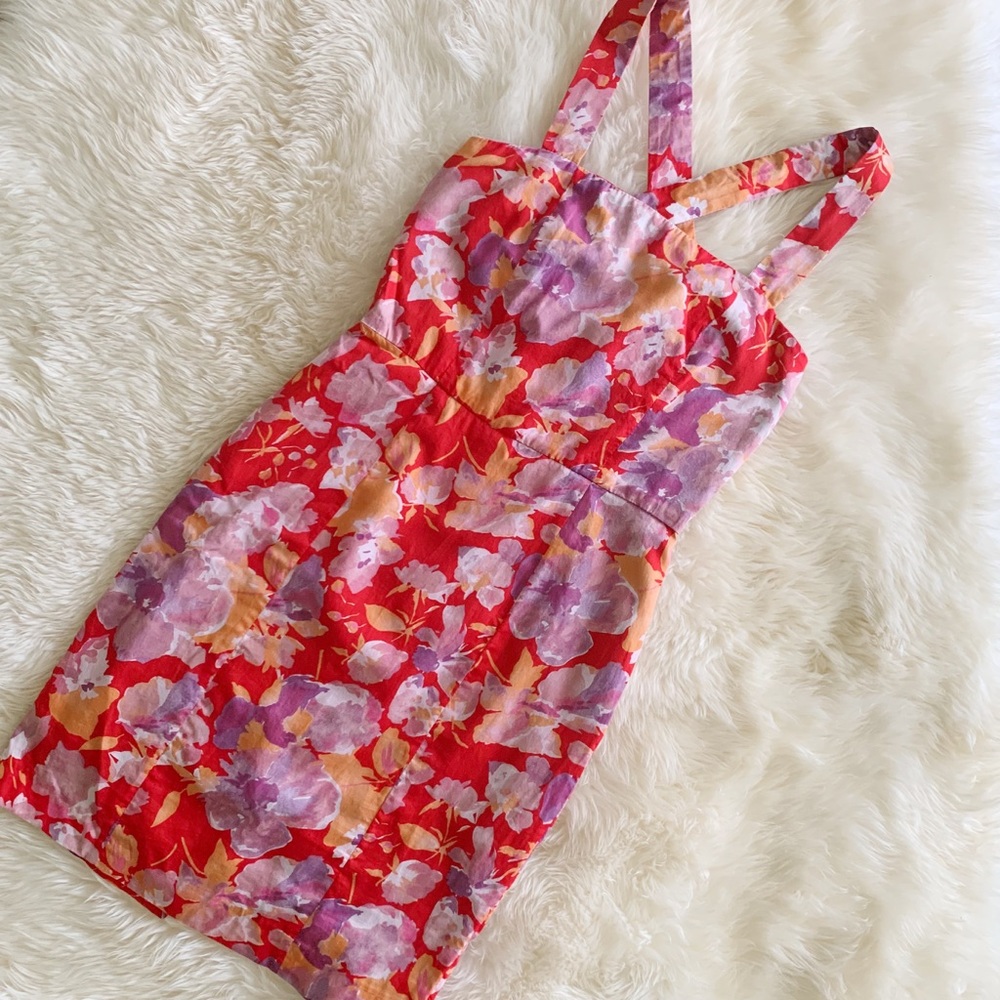 Zara Basic floral sheath dress, sz. S